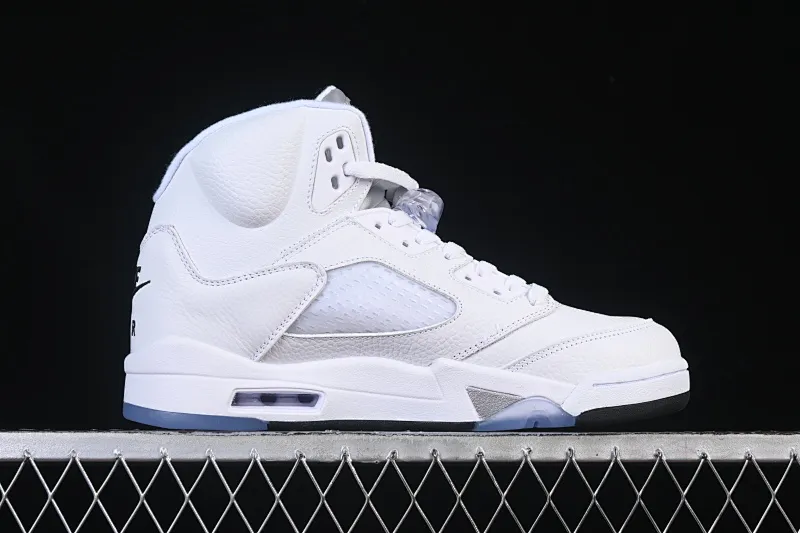 All categories Air Jordan Jordan series basketball shoes Air Jordan 5 Air Jordan 5 Retro "White Metallic" AJ5 Joe 5 Silver HQ7978-103